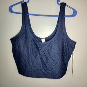 lululemon athletica Quilted Navy Scoop Bralette